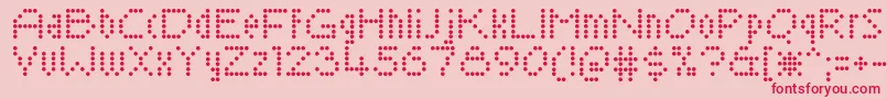 SaysochicRegular Font – Red Fonts on Pink Background