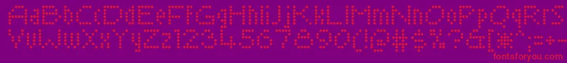 SaysochicRegular Font – Red Fonts on Purple Background