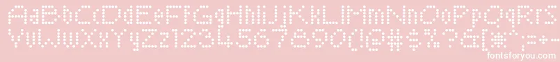 SaysochicRegular-Schriftart – Weiße Schriften auf rosa Hintergrund