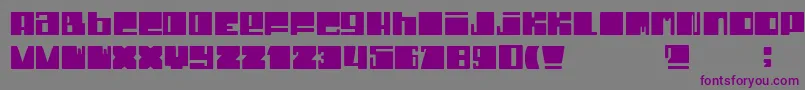 Шрифт DheCrunci – фиолетовые шрифты на сером фоне