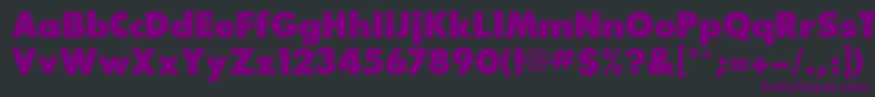 Glasnostextraboldfwf Font – Purple Fonts on Black Background