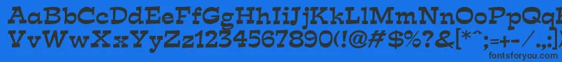 Expo Font – Black Fonts on Blue Background