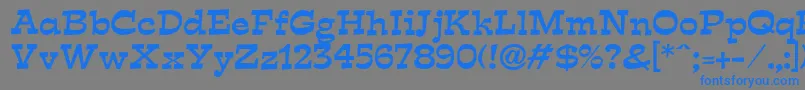 フォントExpo – 灰色の背景に青い文字