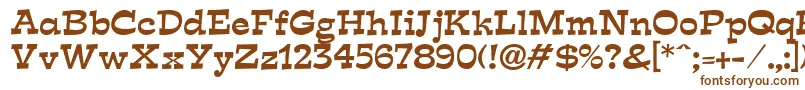 Expo Font – Brown Fonts on White Background