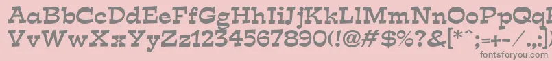 Expo Font – Gray Fonts on Pink Background