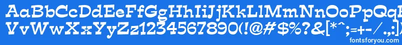 フォントExpo – 青い背景に白い文字