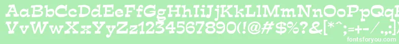 Expo Font – White Fonts on Green Background