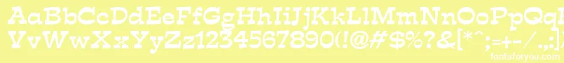 Expo Font – White Fonts on Yellow Background