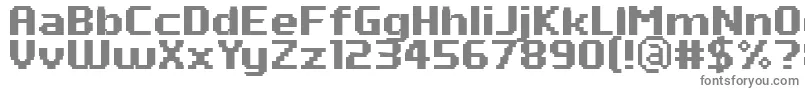 PfTempestaSevenBold Font – Gray Fonts on White Background