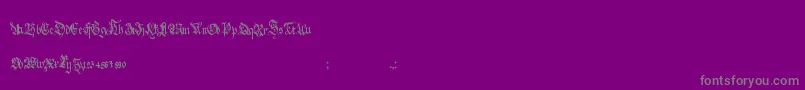 HolyroseFontMidnightea Font – Gray Fonts on Purple Background