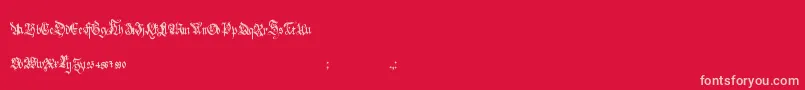 HolyroseFontMidnightea Font – Pink Fonts on Red Background