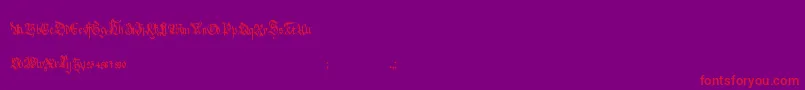 HolyroseFontMidnightea Font – Red Fonts on Purple Background