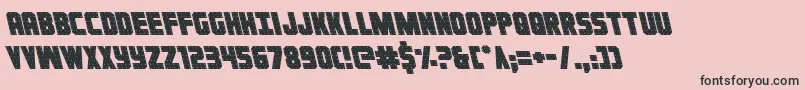 Ironforgeleft Font – Black Fonts on Pink Background