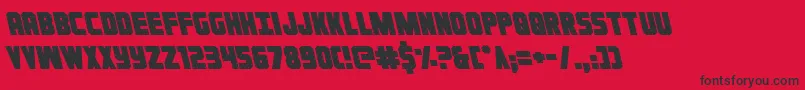 Ironforgeleft Font – Black Fonts on Red Background