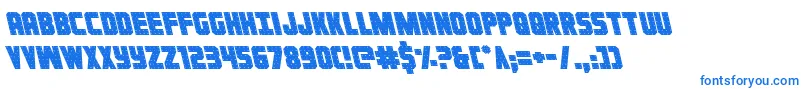 Weitere Informationen zur Ironforgeleft-Schriftart Ironforgeleft-Schriftart – Blaue Schriften