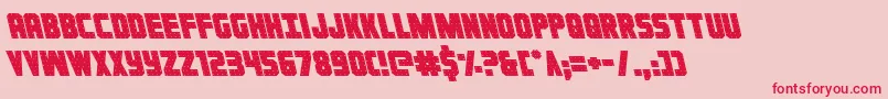 Ironforgeleft Font – Red Fonts on Pink Background