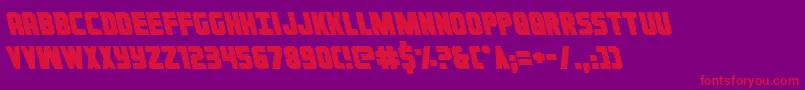 Ironforgeleft Font – Red Fonts on Purple Background