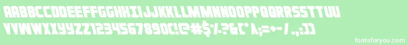 Ironforgeleft Font – White Fonts on Green Background