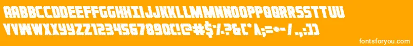 Ironforgeleft Font – White Fonts on Orange Background