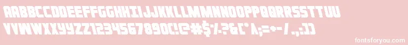 Ironforgeleft Font – White Fonts on Pink Background
