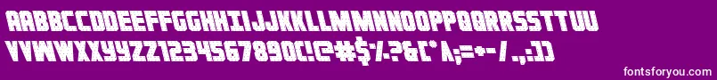 Ironforgeleft Font – White Fonts on Purple Background