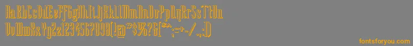SoShady Font – Orange Fonts on Gray Background