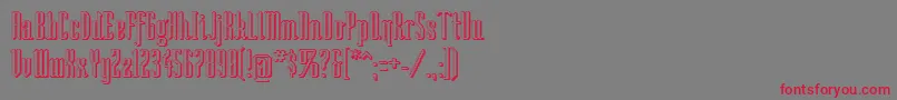 SoShady Font – Red Fonts on Gray Background