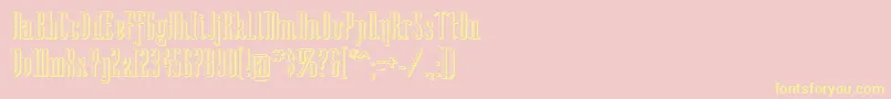 SoShady Font – Yellow Fonts on Pink Background