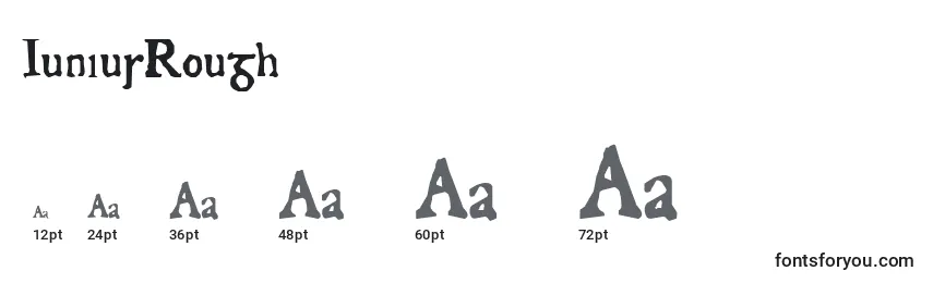 JuniusRough Font Sizes