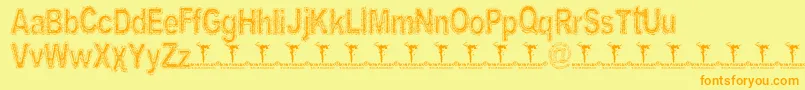 More about ArenatoxFontDemo Font ArenatoxFontDemo Font – Orange Fonts on Yellow Background
