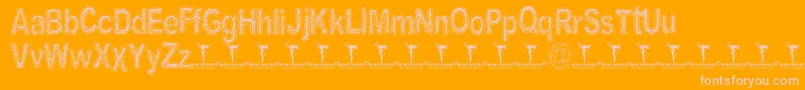 Weitere Informationen zur ArenatoxFontDemo-Schriftart ArenatoxFontDemo-Schriftart – Rosa Schriften auf orangefarbenem Hintergrund