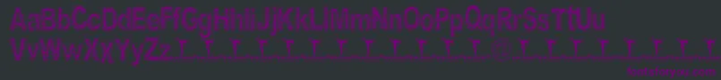 Шрифт ArenatoxFontDemo – фиолетовые шрифты на чёрном фоне