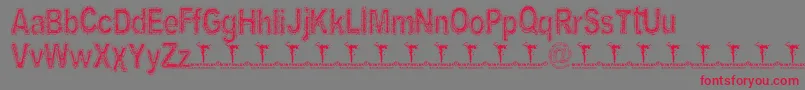 ArenatoxFontDemo Font – Red Fonts on Gray Background