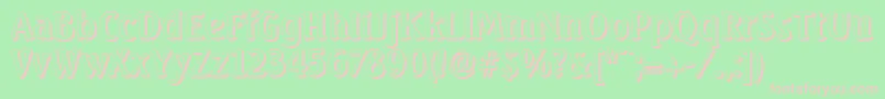 SeagullshadowRegular Font – Pink Fonts on Green Background