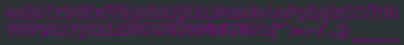 Шрифт SeagullshadowRegular – фиолетовые шрифты на чёрном фоне
