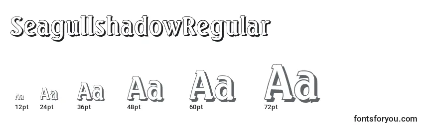 Размеры шрифта SeagullshadowRegular