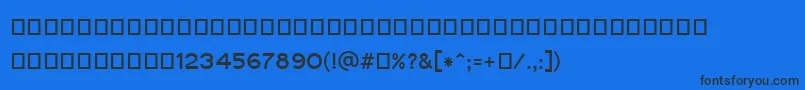 Gautami Font – Black Fonts on Blue Background