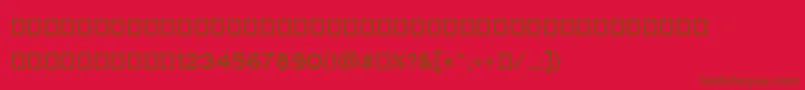 Gautami Font – Brown Fonts on Red Background