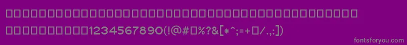 Czcionka Gautami – szare czcionki na fioletowym tle