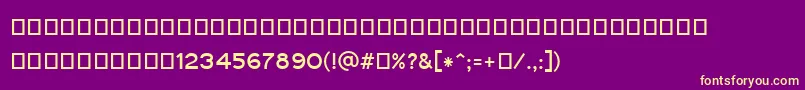 Шрифт Gautami – жёлтые шрифты на фиолетовом фоне