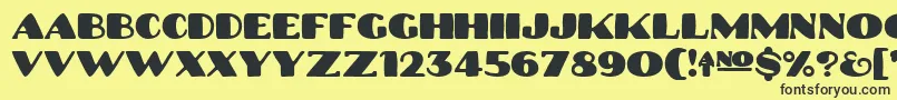 Platinum Hub Caps Solid Font – Black Fonts on Yellow Background