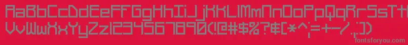 fuente Rehearsp – Fuentes Grises Sobre Fondo Rojo