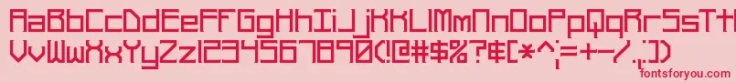 Rehearsp Font – Red Fonts on Pink Background