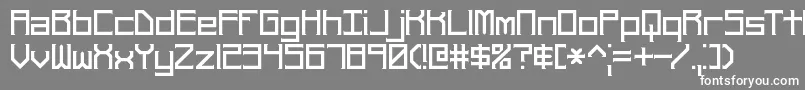フォントRehearsp – 灰色の背景に白い文字