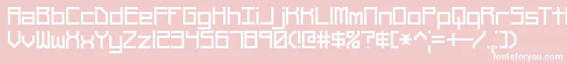 Rehearsp Font – White Fonts on Pink Background