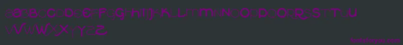 Vtksclean Font – Purple Fonts on Black Background