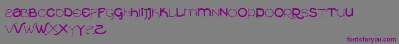 Vtksclean-fontti – violetit fontit harmaalla taustalla