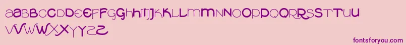 fuente Vtksclean – Fuentes Moradas Sobre Fondo Rosa
