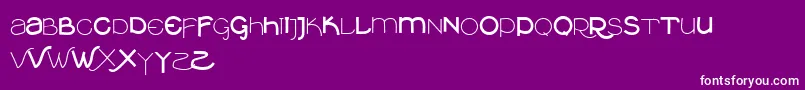 Vtksclean-fontti – valkoiset fontit violetilla taustalla