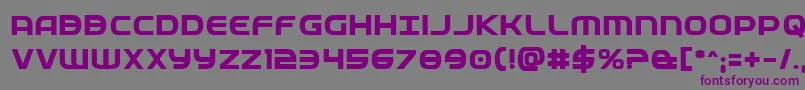 Fedservicebold Font – Purple Fonts on Gray Background